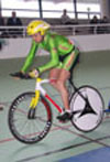 Javier Otxoa, en el Campeonato de España en el velódromo de Galapagar